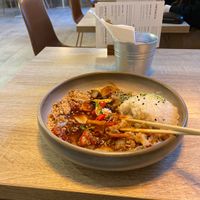 Vegan kung pao at Happy Bean in Prague