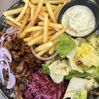 Gyros plate  at Happy Bean in Prague