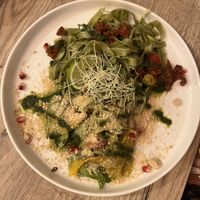 Pesto tagliatelle   at Happy Bean in Prague