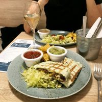 quesadilla at Happy Bean in Prague