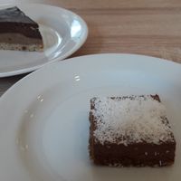 Vegan desserts at Happy Bean in Prague