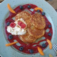 Pancakes - vegan & glutenfree AND yummy at Happy Bean in Prague