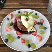 Buckwheat Pancakes  at Happy Bean in Prague