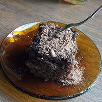 Chocolate Cake at Aurora Restaurante Antiespecista in Porto Alegre