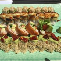 4 of the vegan rolls off the vegan menu    at Blue Sushi Sake Grill in Naperville