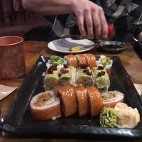 Trying lots of different rolls! at Blue Sushi Sake Grill in Naperville