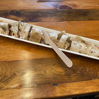 Vegan, apple mix at The Happy Pig Pancake Shop in Amsterdam