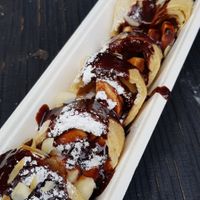 Vegan sweet pancakes at The Happy Pig Pancake Shop in Amsterdam