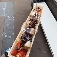   at The Happy Pig Pancake Shop in Amsterdam