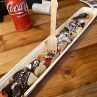   at The Happy Pig Pancake Shop in Amsterdam