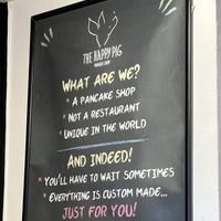   at The Happy Pig Pancake Shop in Amsterdam