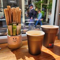 Great street view. at The Happy Pig Pancake Shop in Amsterdam