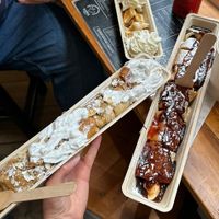   at The Happy Pig Pancake Shop in Amsterdam