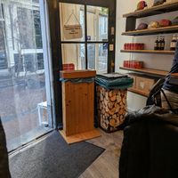 Der Shop at The Happy Pig Pancake Shop in Amsterdam