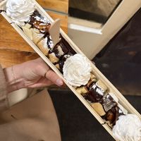   at The Happy Pig Pancake Shop in Amsterdam