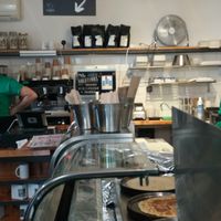 Inside at The Happy Pig Pancake Shop in Amsterdam