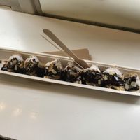 Vegan Everybody’s Sweetheart pancake at The Happy Pig Pancake Shop in Amsterdam