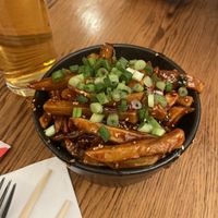 Teriyaki chips #Veganuary at Temujin Restaurant in Halifax