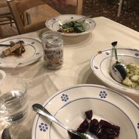 4 of the 11-ish dishes in the ‘vegetable experience'  at Terra Madre in Alberobello
