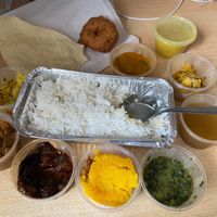 My take away Thali. Masala stayed in my stomach haha at Dosa Special in High Wycombe