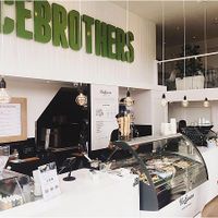 Interior with ice bar at JuiceBrothers - Haarlemmerplein in Amsterdam