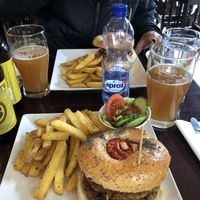 Got the 300 burger for some reason and it’s huge the 150 is plenty. at McArthurs Pub in Thun