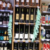 some of the wine and drinks selection at Naturalia Vegan - Merlin in Paris