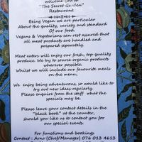 Menu at The Secret Garden in Benoni