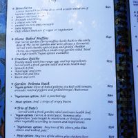Menu at The Secret Garden in Benoni