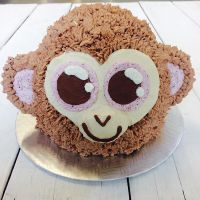 Monkey cake - Allergen-free & Vegan ! For 20 people. No Artificial dye, no fondant ! Only gluten-free organic flours, organic cocoa, real fruits icing and maple sugar ! at Bonbon Collections in Saint-bruno-de-montarville