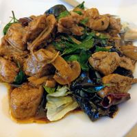 3-cups mock chicken at Thank Food Vegetarian in Kuching