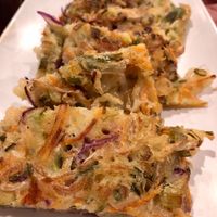 #vegan and gluten free mung bean pancakes  at Bowl'd in Albany