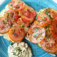 Hummus toast (instead avocado) at Hayahay Cafe in Mambajao