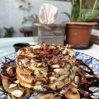 Oat pancakes  at Hayahay Cafe in Mambajao