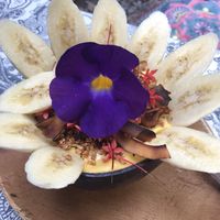 bowl of smoothie at Hayahay Cafe in Mambajao