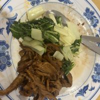 Seitan and kind of pak Choi  at Zhun San Yen Vegetarian in Kuching