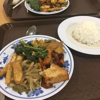 20RM the 2 plates at Zhun San Yen Vegetarian in Kuching