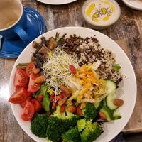 Super salad at Olivia Spring Cafe in Moonee Ponds