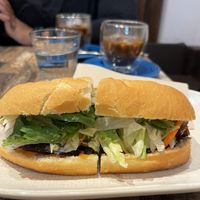 Grill’d pork Bahn mi  at Olivia Spring Cafe in Moonee Ponds
