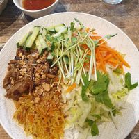 Vermicelli Noodle Salad $19.00: delicious at Olivia Spring Cafe in Moonee Ponds