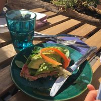 Avocado toast  at OAS Cafe in Kalmar