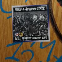 Zionist sticker. at Zu Spät in Leipzig