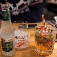 Strawberry mocktail and ginger beer at Suvi in Tromsoe