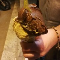Chocolate and hazelnut ice cream at Al Gelatone in Palermo