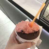 melon with choc chips and dark chocolate at Al Gelatone in Palermo