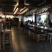 Bar and seating area at Gastropub Betony in Kouvola