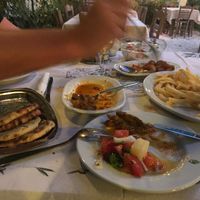 diggin' the food  at Taverna Akrotiri in Zakynthos