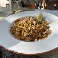 Noodle dish  at Noname Restaurant in Mallorca