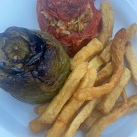 Stuffed vegetables   at Myli Restaurant Café in Crete