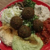  medeteranian platter. SO GOOD at Zula Vegetarian Paradise in Seminyak